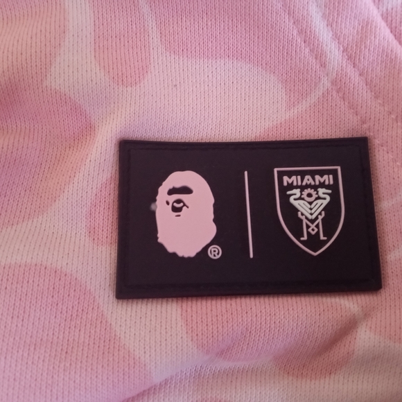 COPY - BAPE X INTER MIAMI CF CAMO PULLOVER HOODIE A Bathing Ape collab New Japan - Picture 7 of 8